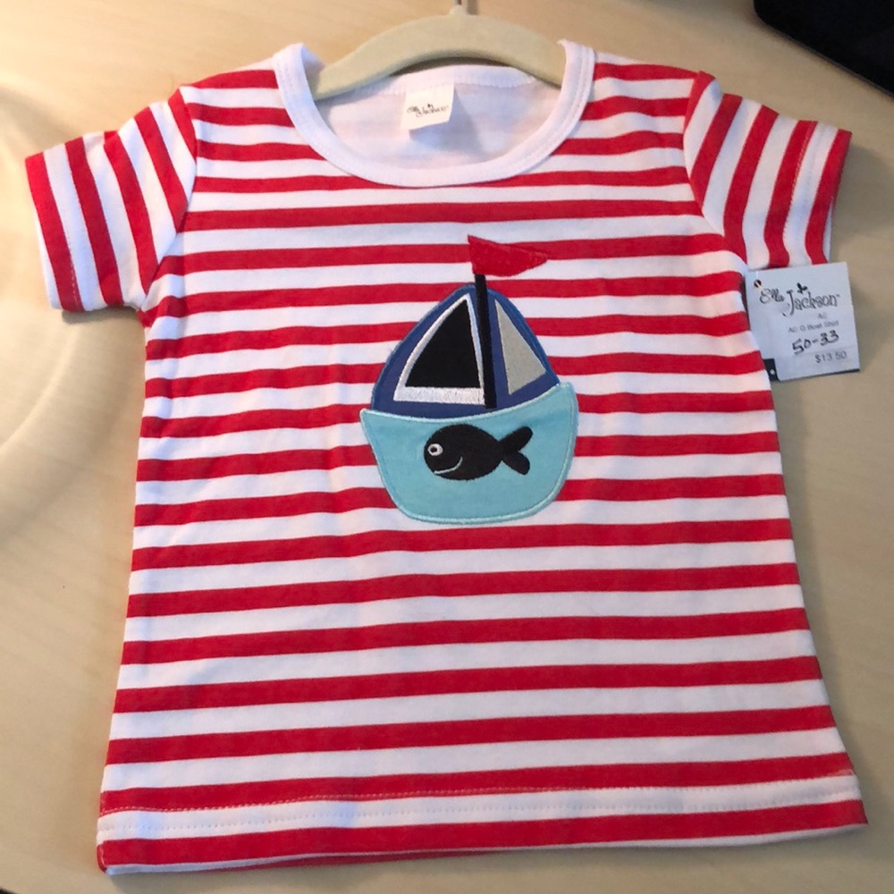NWT Sailboat Boys Top Size 6-12 months